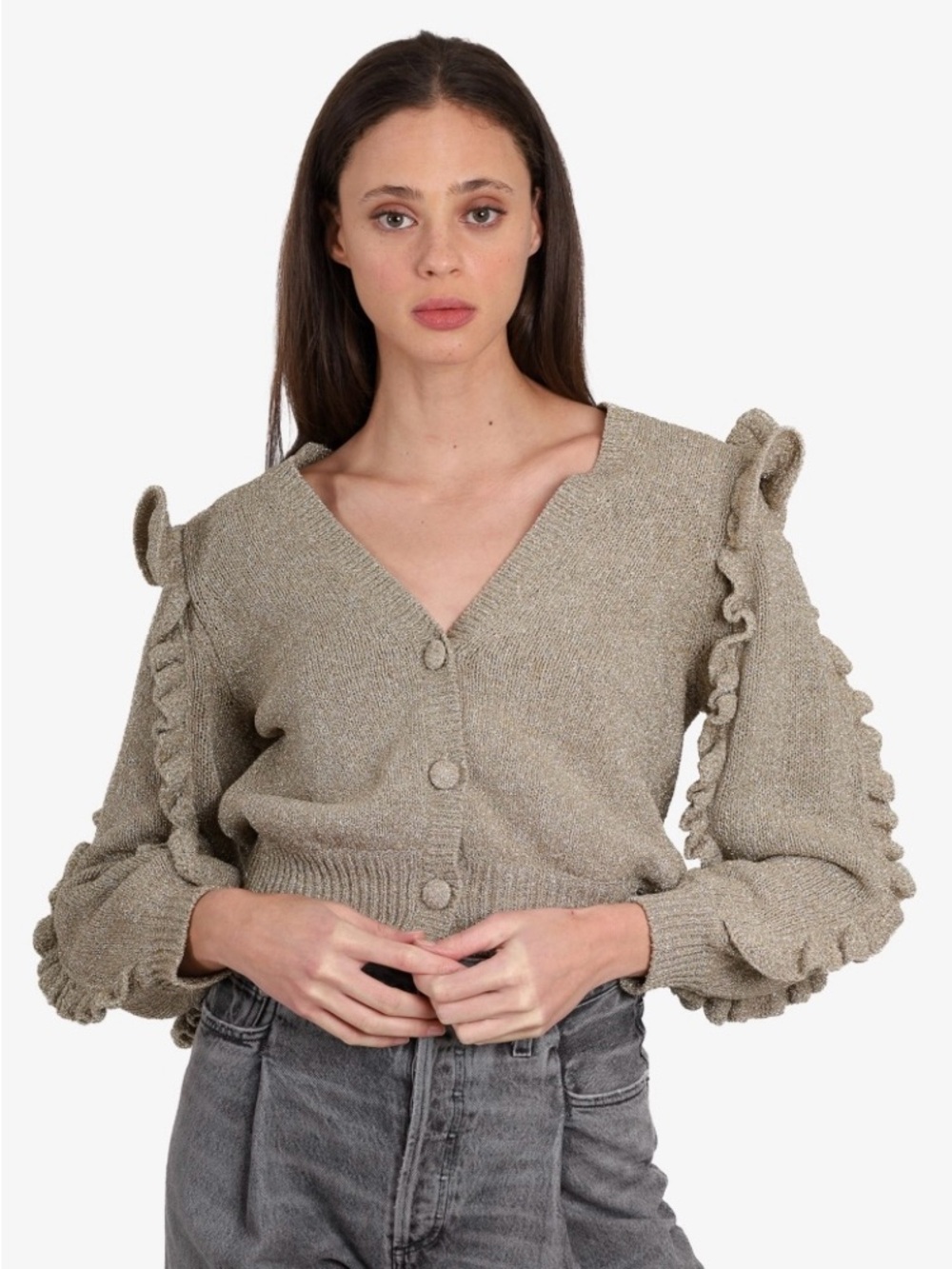 Ulla Johnson Myrna Gold tone Cardigan